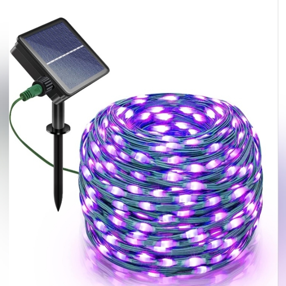 Ollny LED Purple Solar String Lights